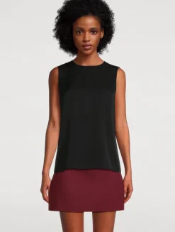 Silk Georgette Sleeveless Top