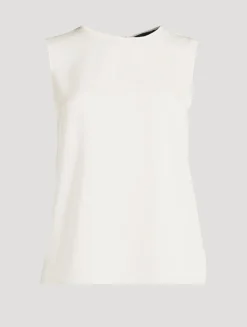 Silk Georgette Sleeveless Top