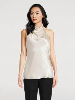 Silk Halter Top