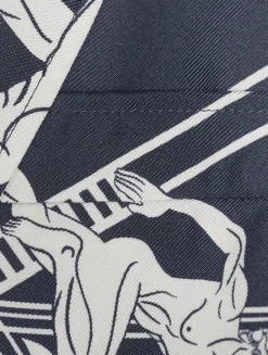 Silk Jacket In Olympic Constellation Print