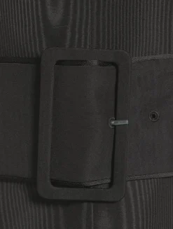 Silk Moiré Column Dress