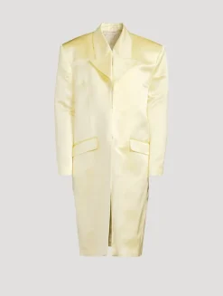 Silk Satin Duchess Coat