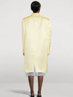 Silk Satin Duchess Coat