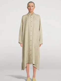 Silk Shirt Dress
