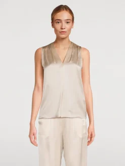 Silk Sleeveless Blouse
