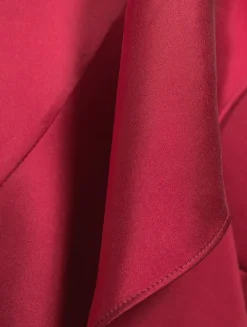 Silk Wrap Midi Dress