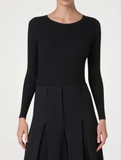 Silk-Cotton Ribbed Long-Sleeve Shirt