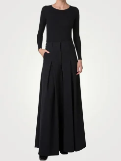 Silk-Cotton Ribbed Long-Sleeve Shirt