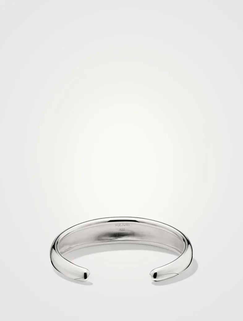 Silver 13mm Dôme Cuff Bracelet