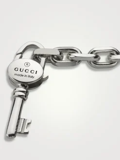 Silver Trademark Bracelet With Key