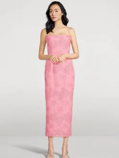 Sinead Laser-Cut Midi Dress