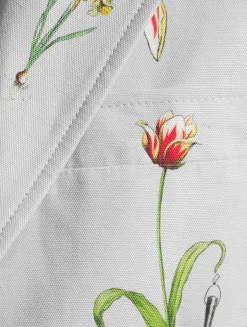 Single-Breasted Blazer In Botanical Flower Print