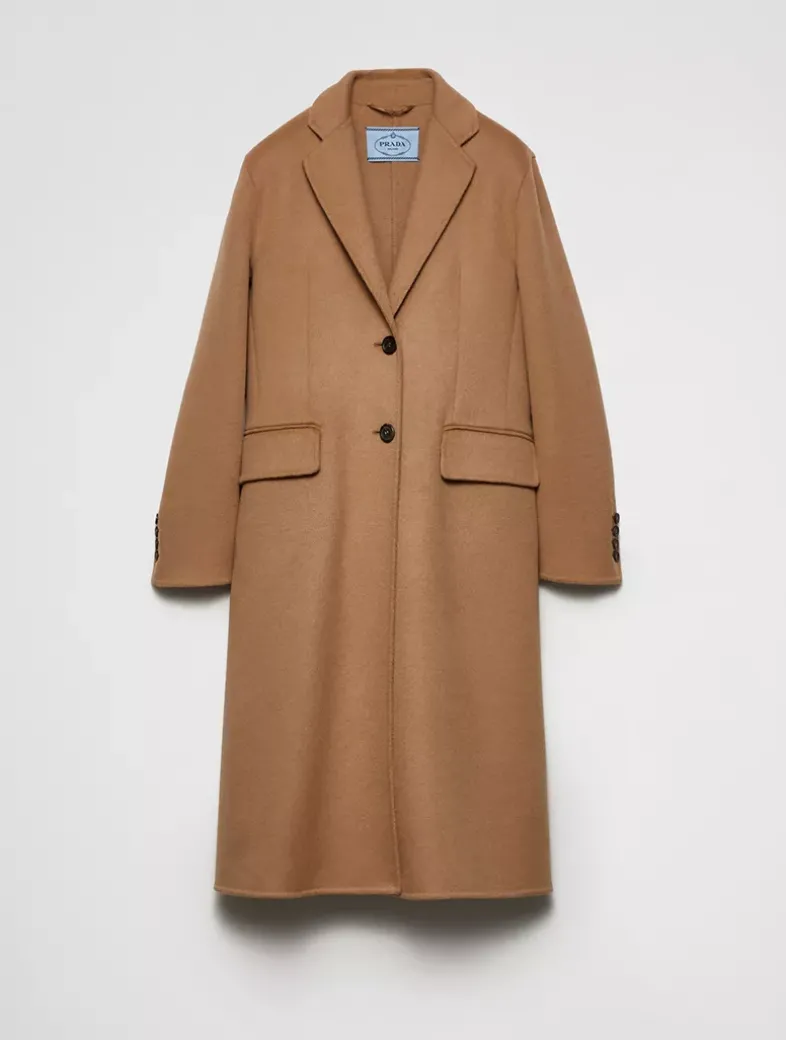 Single-breasted Cashgora Coat