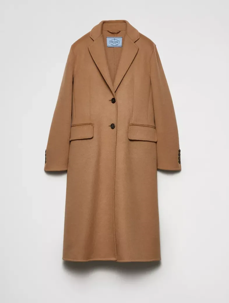 Single-breasted Cashgora Coat