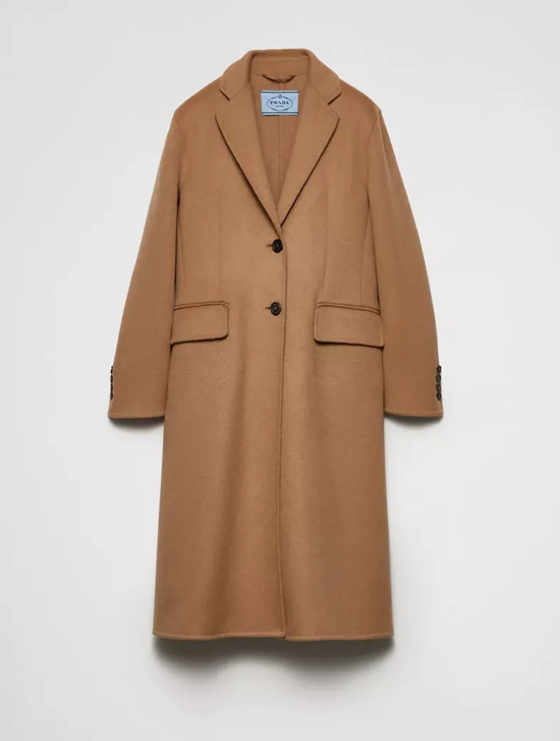 Single-breasted Cashgora Coat
