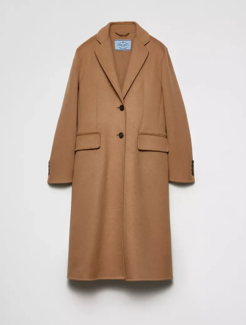 Single-breasted Cashgora Coat