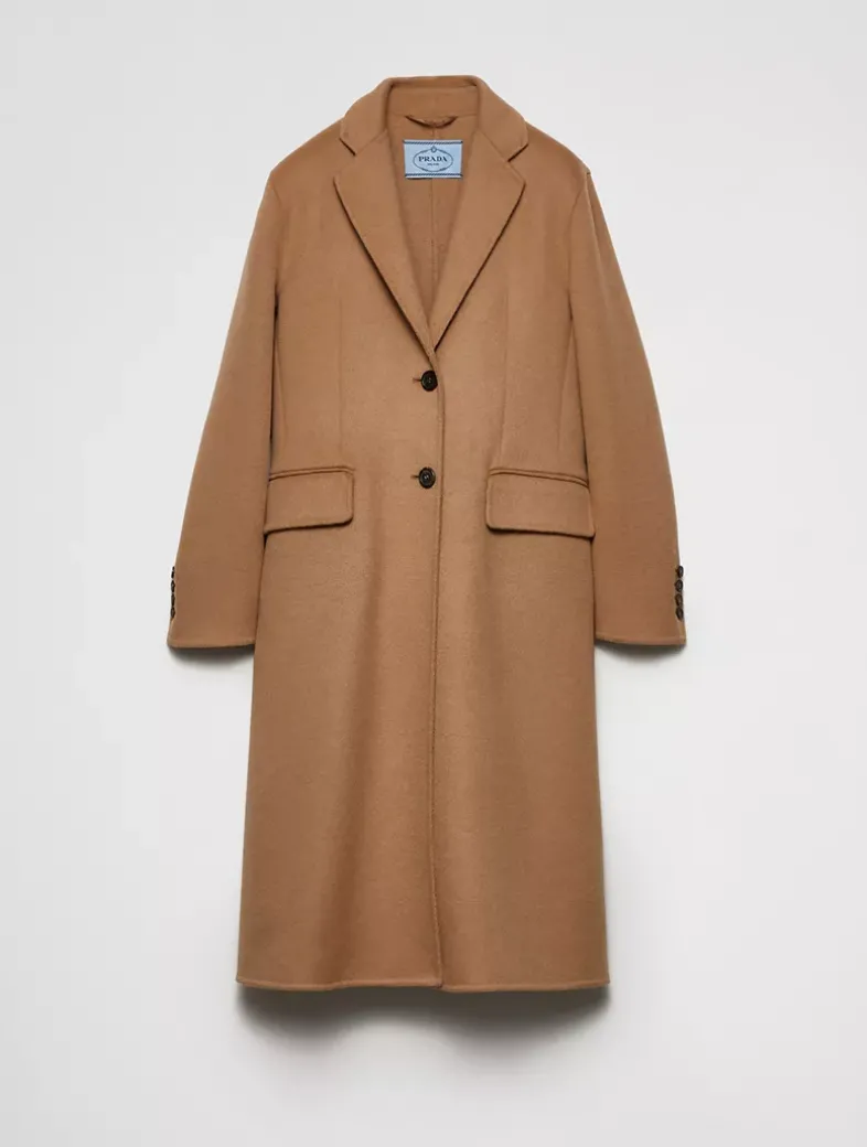 Single-breasted Cashgora Coat
