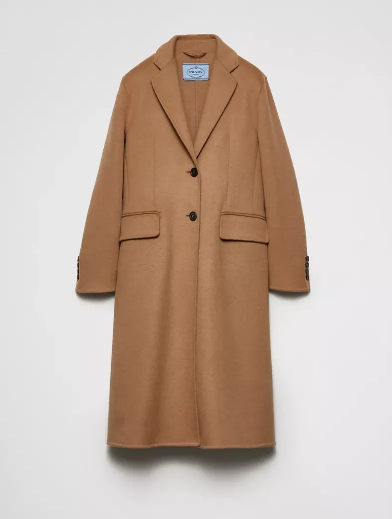 Single-breasted Cashgora Coat