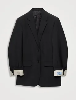 Single-breasted Kid Mohair Jacket