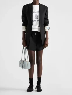 Single-breasted Kid Mohair Jacket