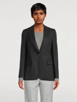 Single-Breasted Lurex Blazer