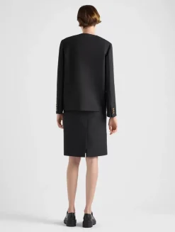 Single-breasted Tricotine Jacket