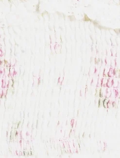 Siona Smocked Mini Dress In Floral Print