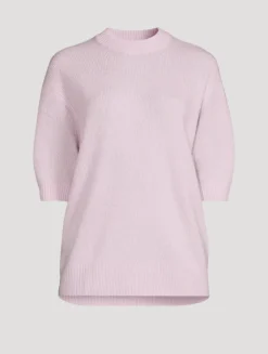 Siv Short-Sleeve Cashmere Sweater