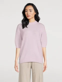 Siv Short-Sleeve Cashmere Sweater