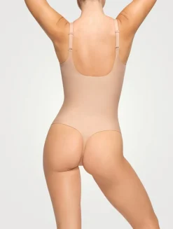Skims Body Unlined Plunge Thong Bodysuit