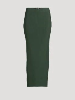 SKIRT 02 Ribbed Column Skirt