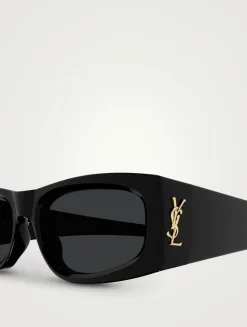 SL M140 YSL Monogram Rectangular Sunglasses