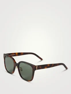 SL M105 YSL Monogram Square Sunglasses