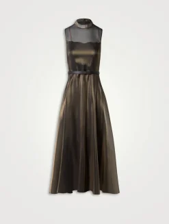 Sleeveless Belted Maxi Dress