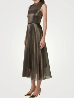 Sleeveless Belted Maxi Dress