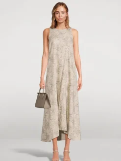 Sleeveless Dress in Floral Print