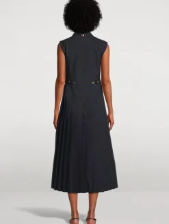 Sleeveless Shirt Dress