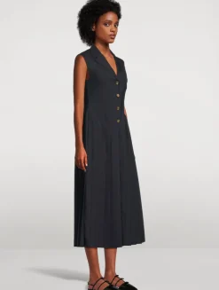 Sleeveless Shirt Dress