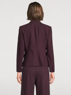Slim Stretch Wool Blazer