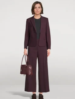 Slim Stretch Wool Blazer