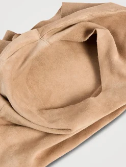 Small Bindle Suede Tote Bag