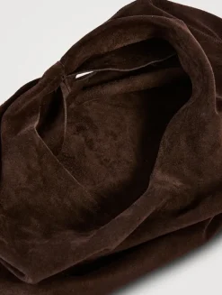 Small Bindle Suede Tote Bag