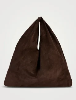 Small Bindle Suede Tote Bag