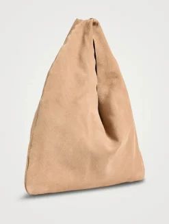 Small Bindle Suede Tote Bag