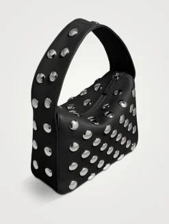 Small Elena Embellished Leather Bag