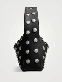 Small Elena Embellished Leather Bag