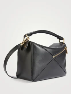 Small Featherlight Puzzle Leather Bag