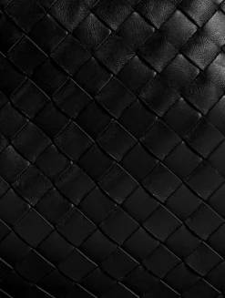 Small Hop Intrecciato Leather Shoulder Bag