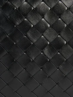 Small Hop Intrecciato Leather Shoulder Bag