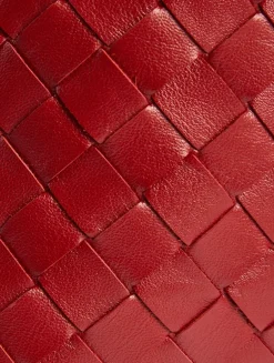 Small Hop Intrecciato Leather Shoulder Bag